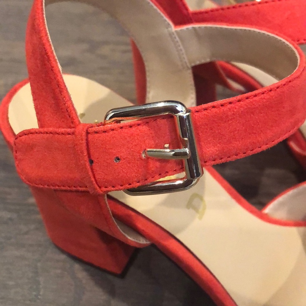 New Unisa Red Heeled Sandals - Picture 9 of 9